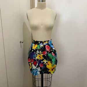 XX1 Floral Bubble Multi Colour Mini Skirt S